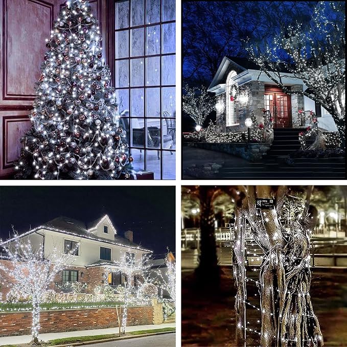 6 Pack Fairy Lights Battery Operated with Remote 33FT 100 LED Cool White | Remote Control, 8 Modes, Timer, Adjustable brightness, Waterproof Lights for Indoor Outdoor Classroom Christmas Decor