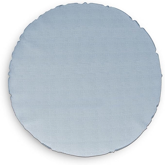 Covers & all Round Pillow Cover, Weather & UV Resistant Water Repellant Protector for Pillows Home Office Living Room Decor Chair Sofa Couch, with Zippers (32" Diameter x 5" H, Sky Blue)