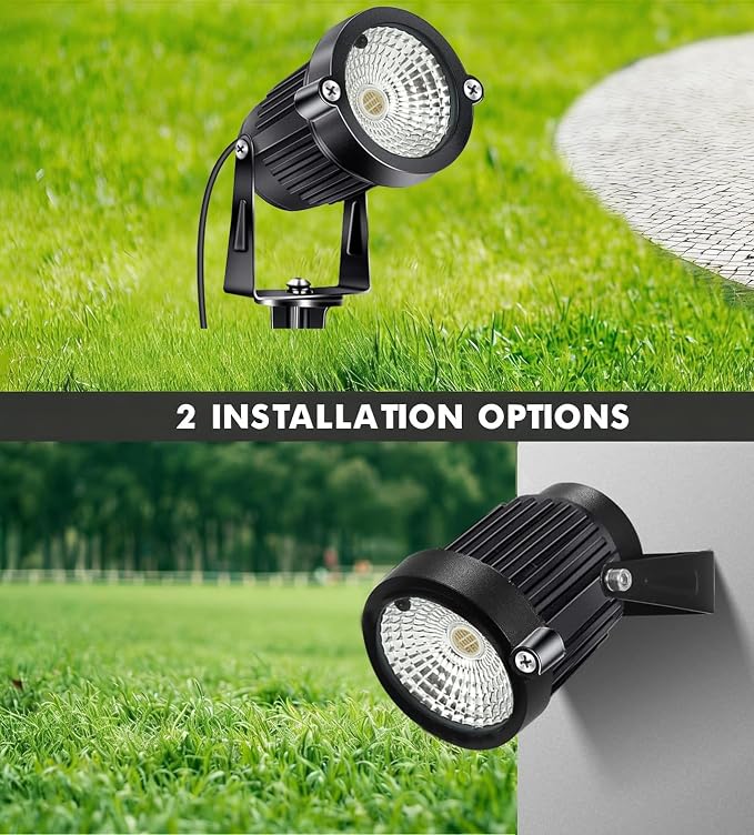 Low Voltage Landscape Lights Color Changing RGB 5W DC12V LED Landscape Lighting Outdoor Waterproof Spotlight Remote Control for Garden Pathway Christmas Decorative Light