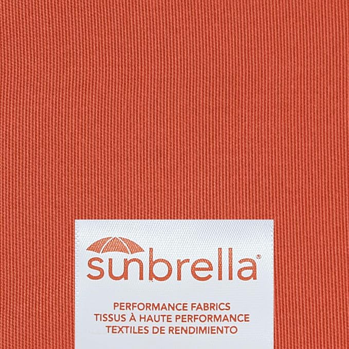 Outdoor Sunbrella Decorative Pillows with Triple Coconut Buttons Pack of 4, 20" x 12" Outdoor Pillow Set for Couch Bed Throw Patio Sofa, Canvas Melon/Cast Ash
