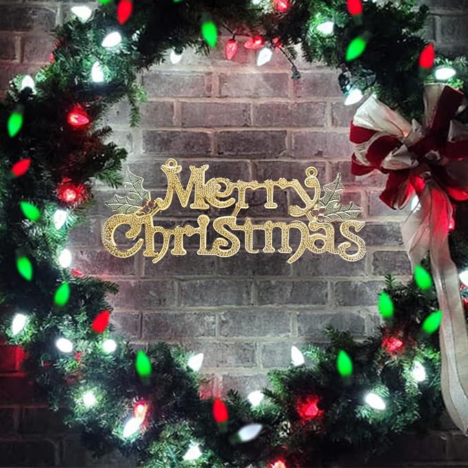 C9 LED Red White and Green Chistmas Lights, 25Ft Vintage Christmas Light 25 LED Red White Green String Lights Xmas Tree Light for Holiday Path Roofline Patio Party Wedding Xmas Decoration