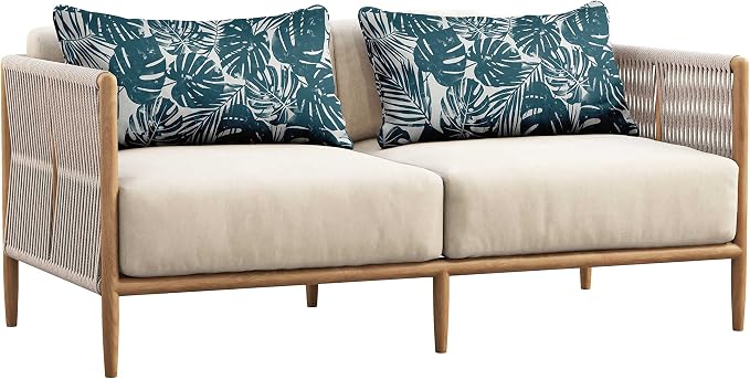 Indoor/Outdoor Polyester Fabric Lumbar Pillow Cover, All-Weather Waterproof Rectangular Cushion Case for Patio Furniture, 12 x 20 Set of 2 - Pineapple with Animal Skin-43