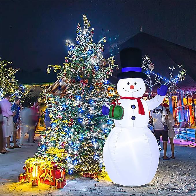 JMEXSUSS 163ft 500 LED Blue and White Christmas Lights with 8 Modes | String Lights Plug in with Remote Control, Clear Wire Christmas String Lights Outdoor Waterproof for Outside Tree Yard