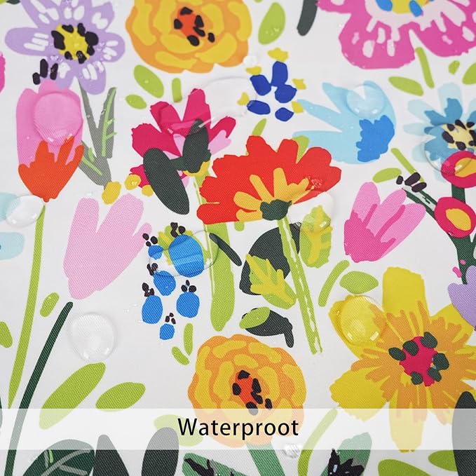 Adabana Outdoor Waterproof Floral Pillow Covers 20x20 Inch | Colorful Outdoor Pillow Covers Summer Decirative for Patio Furniture Porch Garden Pillows