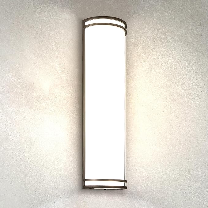 ASD 24 Inch LED Outdoor Sconce Lights - 25W 120-277V 3000K 4000K 5000K Bronze Exterior Lighting Fixtures, Dimmable Exterior Lights for House, Modern Patio Wall Light Fixture ETL