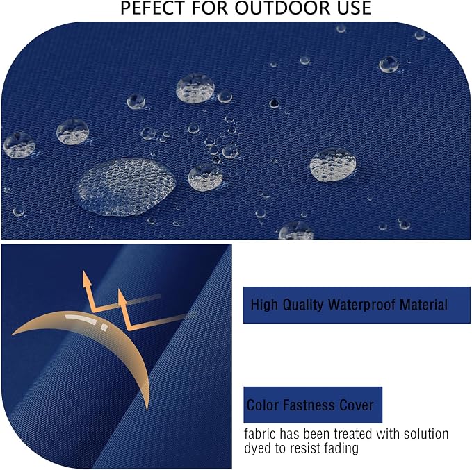Outdoor Loveseat Cushions for Patio Furniture, Waterproof Couch Hampton Bay Deep Seat Cushion Replacement Set 48" x 26", Patio Love Seat Sofa Cushions for Garden Chair