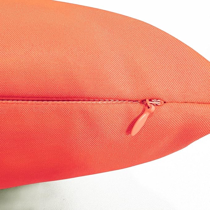 VAKADO 12x20 Outdoor Waterproof Throw Pillow Covers Set of 2 Decorative Outside Patio Furniture Cushion Cases Decor for Garden Bench Porch Couch Tent,Orange | Soft polyester, hidden zipper. Fade resistant, patio porch garden furniture. Machine washable...