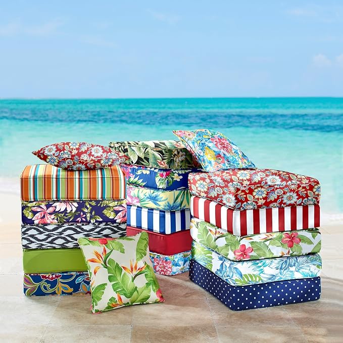 BrylaneHome Bh Outdoor Performance Single Deep Seat Cushion - Geranium