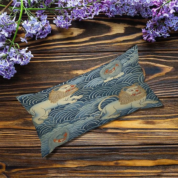 Set of 2 Blue Tibet Tiger Pillow Cases 12x24in Cushion Covers Farmhouse Pillows Covers for Couch Living Room Office Soft Rectangle Accent Pillowcase for Kids