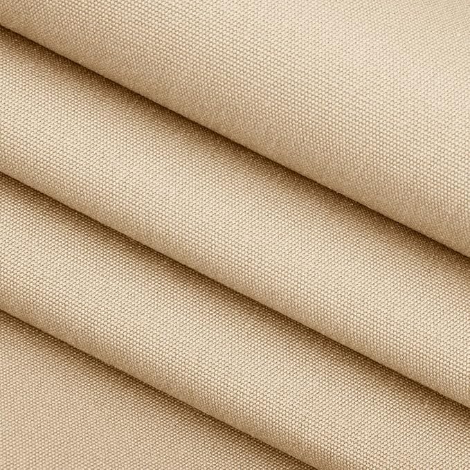 RSH DECOR: Sunbrella Square Throw Pillows Set of 2 | 20" x 20" | Water and Fade-Resistant Performance Fabric | Outdoor Pillow Covers with Down-Alternative Inserts | Canvas Antique Beige