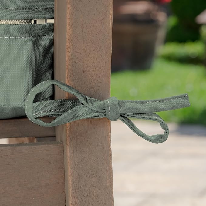 Arden Outdoor Deep Seat Cushion Set, earthFIBER, 24x24, Sage Green Texture