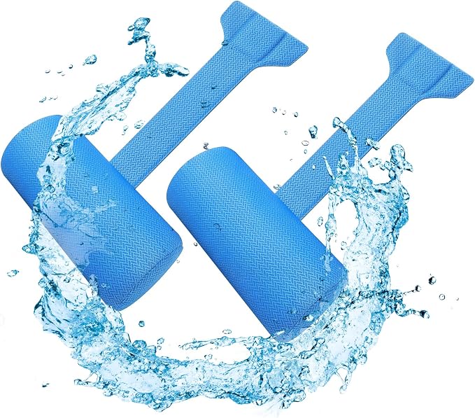 Kigley 2 Pcs Chaise Lounge Headrest Pillow for Patio Outdoor Pool Headrest Pillow Quick Drying Lounger Supplies for Adult with Non Slip Weighted Tail(Blue)