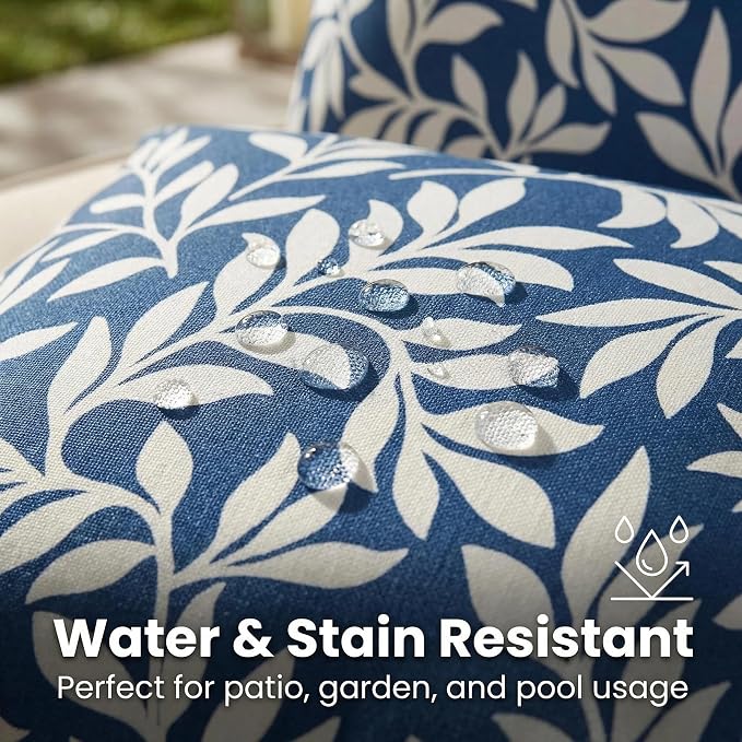 JMGBird Waterproof Outdoor Pillow Covers with Inserts Included | 12×20 Outdoor Patio Pillows Outdoor Throw Pillow for Furniture, Patio, Couch