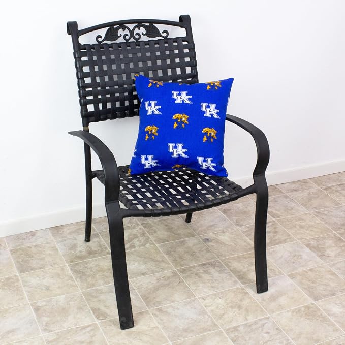 College Covers Kentucky Wildcats Outdoor Decorative Pillow Pair-(2) 16" x 16" Pillows