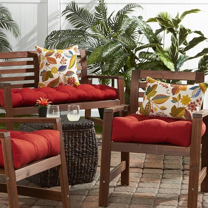 South Pine Porch Outdoor 19x12-inch Rectangle Accent Pillow (Set of 2), Esprit Floral