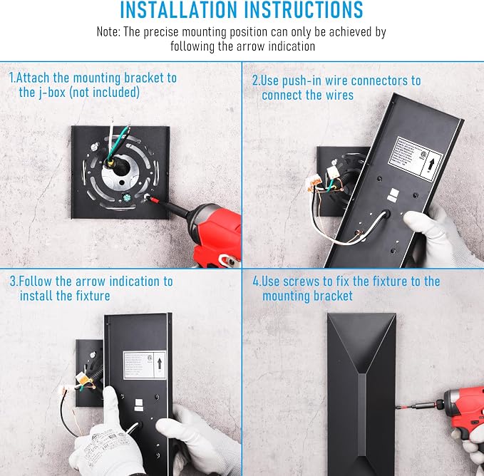 LEONLITE 2-Pack Dimmable LED Up Down Wall Light, 100-277V, CRI 90+, 3000K | 10%-100% Dimmable, IP65 Waterproof, 14 Inch Modern Porch Light, for Commercial Outdoor, Exterior Wall Sconce