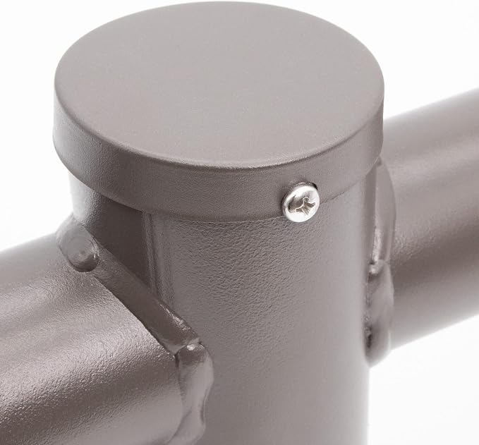 180 Degree Double Bullhorn Mounting Bracket for 2 Lighting Fixtures, Bronze Steel Pole Mount Bracket for Outdoor Shoebox, Parking Lot, Street Light Fixtures