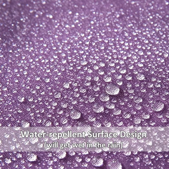 Outdoor Throw Pillows with Inserts, Waterproof Pillows for Outdoor Seating, Square Decorative Garden Cushion for Patio Furniture, Bed, Couch, Sofa(Purple, 20" x 20" (Pack of 2))
