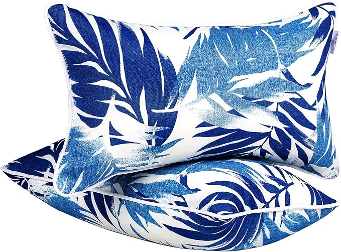 JMGBird Outdoor Patio Pillows 12x20 Waterproof Outdoor Throw Pillow