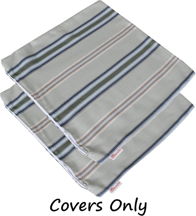 Outdoor/Indoor Sunbrella Throw Pillows Square Set of 2 Pieces 24 inch x 24 inch Saltillo Sagebrush - Cover Only, Insert Not Included