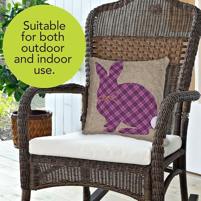 Briarwood Lane Easter Indoor/Outdoor Pillow 17x17 Cottontail Rabbit Spring Decorative for Easter Pillow