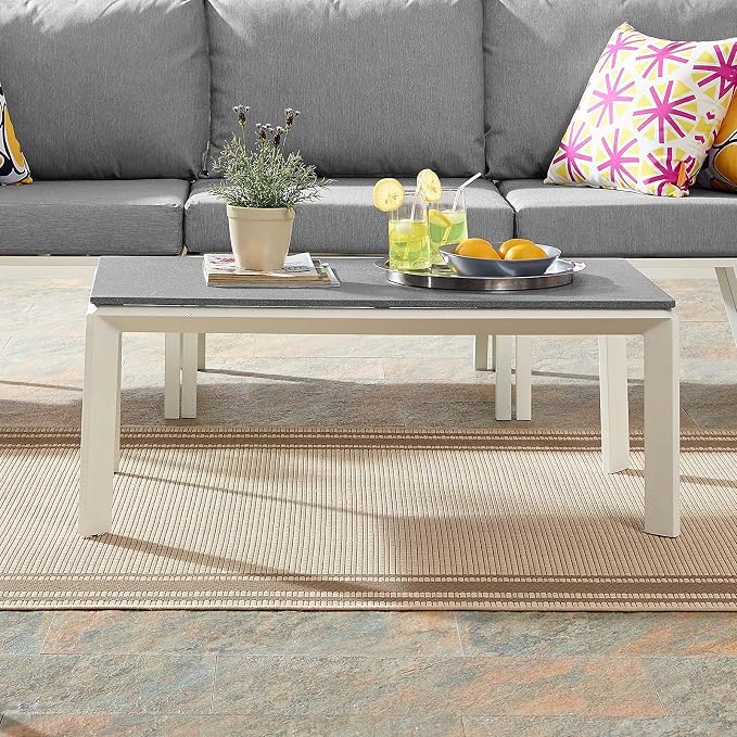 Modway EEI-3570-WHI Riverside Coffee Table, White