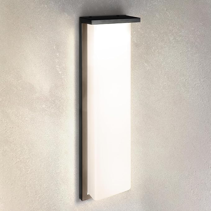 ASD LED 24" Outdoor Wall Light, Front Door House Sconce | 3CCT, Dimmable, Waterproof, ETL Listed | 30W 2600LM 3000-5000K 100-277V | Exterior Patio Lighting Fixture, Porch Lamp | Black