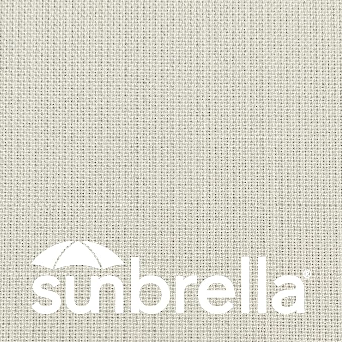 Outdoor Sunbrella Decorative Pillows with Triple Coconut Buttons Pack of 4, 18" x 18" Outdoor Pillow Set for Couch Bed Throw Patio Sofa, Spectrum Eggshell/Spectrum Ruby