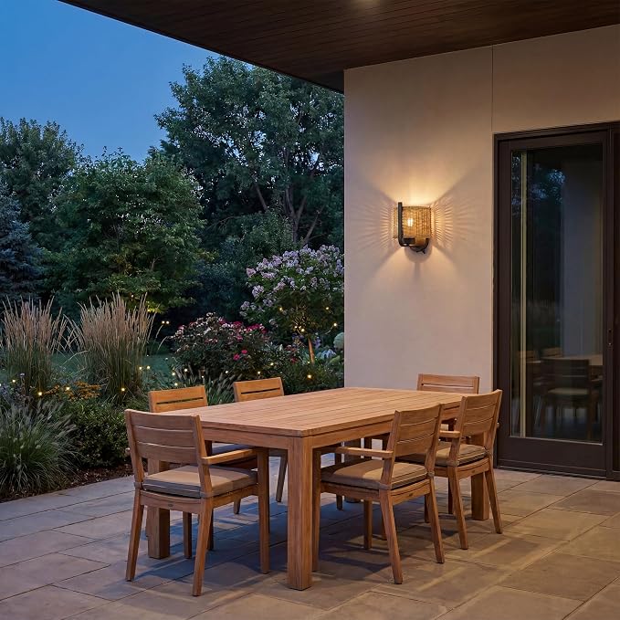 1-Light 8.75 Inch LED Wet-Rated Wall Light for Indoor/Outdoor, Black