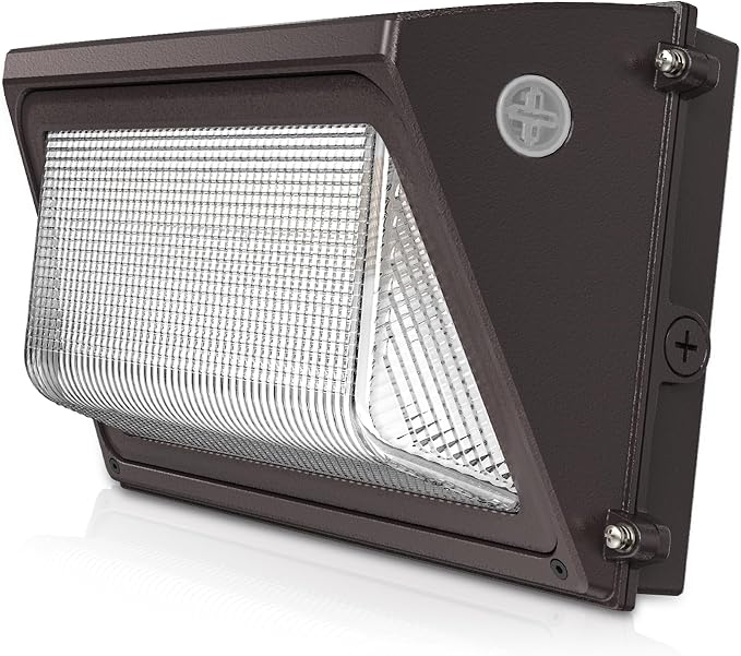 JCE Selectable 60W/90W/100W/120W LED Wall Pack with Dusk to Dawn Photocell Sensor, Max 18000LM 3-CCT Tunable LED Wall Pack Commercial Security Fixture for Yard Parking (1 Pack)