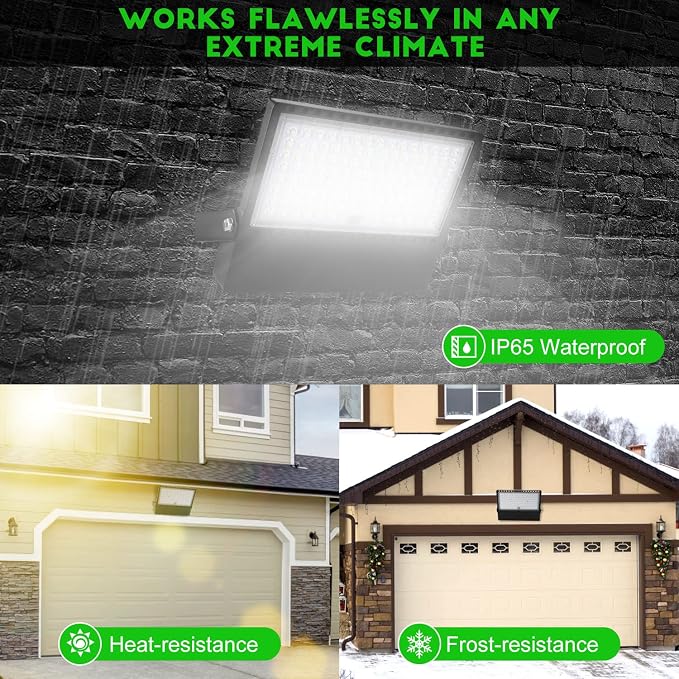 Juyace 36000Lm 240W Led Stadium Outdoor Flood Light Area Lighting for Sport | Super Bright Arena Lights，Commercial Area Lighting,5000K Daylight,100-277V,IP65 Waterproof,For Sport Court,Switch Control