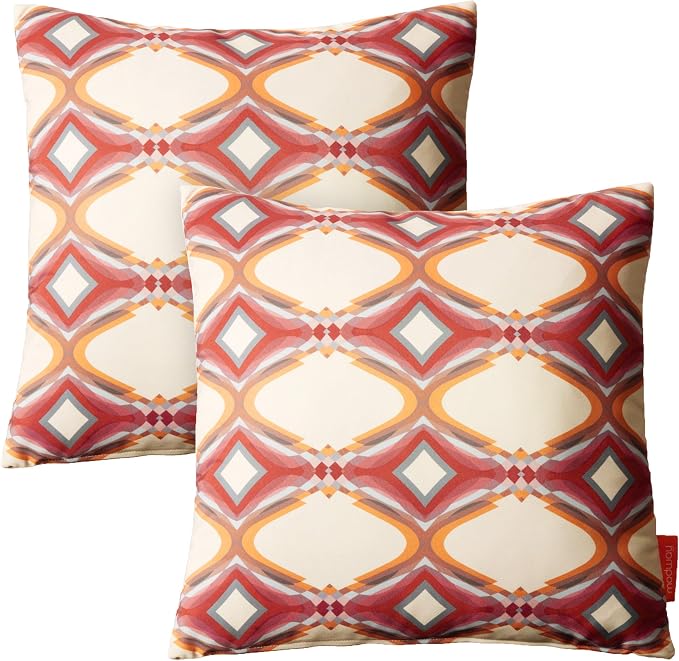 Modway Outdoor Indoor Two All Weather Patio Throw Pillows in Repeat 2 Count (Pack of 1)