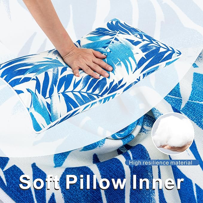 JMGBird Outdoor Pillows Waterproof Outdoor Throw Pillows with Inserts