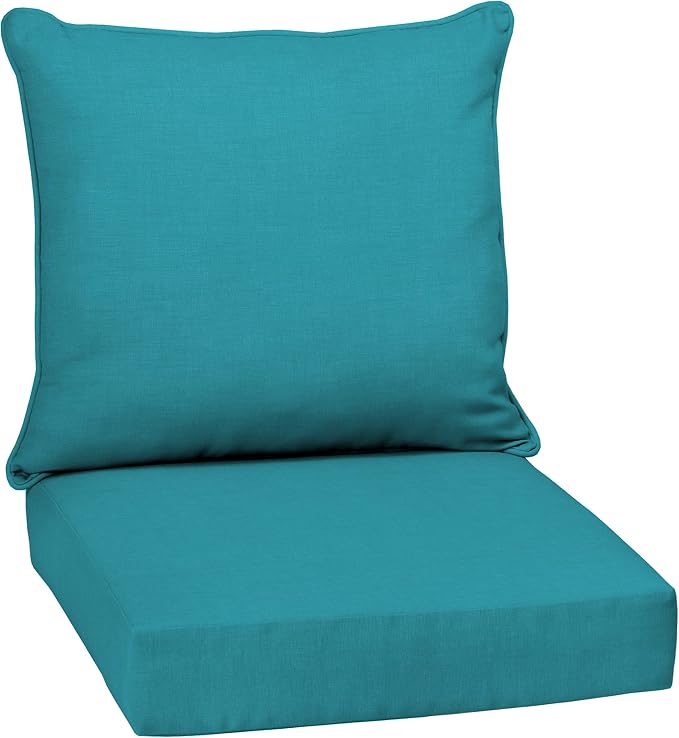 Arden Outdoor Deep Seat Cushion Set, 24x24, Lake Blue