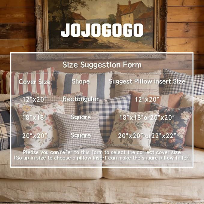JOJOGOGO 20x20 Outdoor Throw Pillow Insert Waterproof Set of 4, 20 x 20 Premium Resistant Water Resistant Pillow Inserts White Outdoor Large Decorative Pillows for Front Porch Patio Furniture