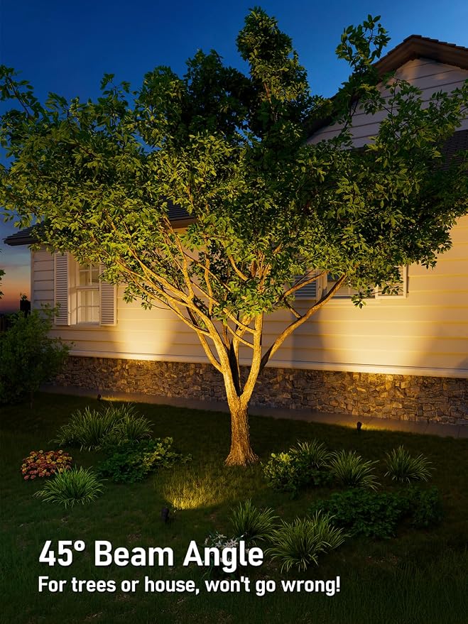 LEONLITE 8-Pack 5CCT 5W 12-24V Low Voltage LED Spotlight Oil Rubbed Bronze | 1800K2700K3000K4000K5000K, Landscape Pathway Lights Outdoor, CRI90, Aluminum Spot Lights for Garden, ETL, IP65 Waterproof