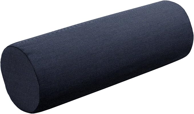 Cushion Source 20" x 6" Sunbrella Bolster Pillow, Indoor/Outdoor Decorative Support Pillow, Fade and Water Resistant, Sunbrella Spectrum Indigo