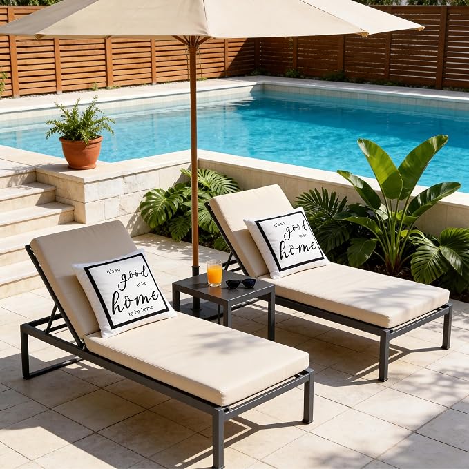 Outdoor Pillow Covers Waterproof 18x18 Inch Set of 2 | Black and White It’s So Good to Be Home Modern Farmhouse Decorative Cushion Cases for Patio Garden Porch Sofa Couch Pool