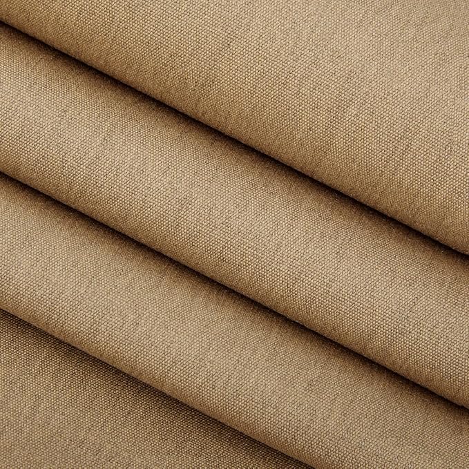 RSH DECOR: Sunbrella Lumbar Throw Pillows Set of 4 | 20" x 12" | Water and Fade-Resistant Performance Fabric | Outdoor Pillow Covers with Down-Alternative Inserts | Canvas Heather Beige