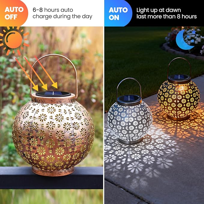 4 Pack Solar Light Replacement Top, Replacement Solar Light Parts for Lantern (Top 3.34 Inch, Bottom 2.83 Inch), Waterproof LED Replacement for Outdoor Garden, Pathway, Yard Lights & Decor