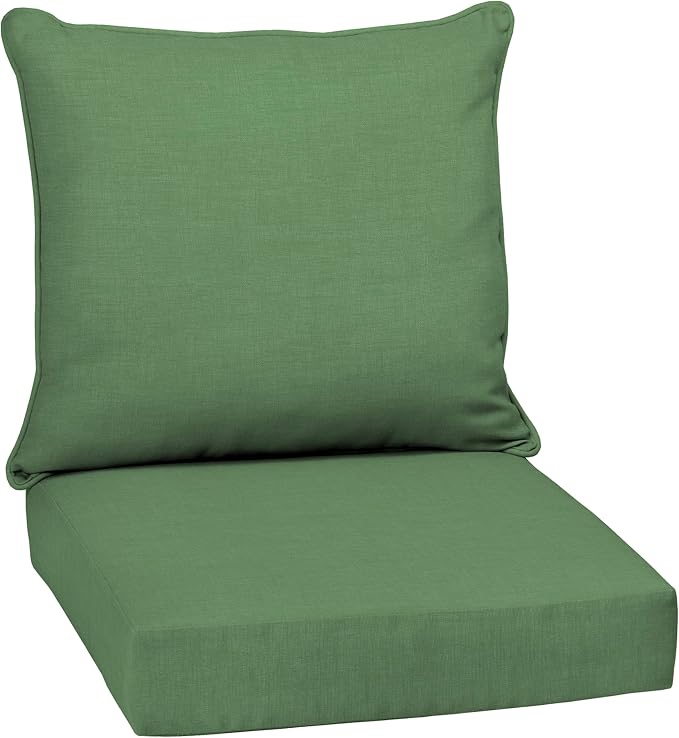 Arden Outdoor Deep Seat Cushion Set, 24x24, Moss Green