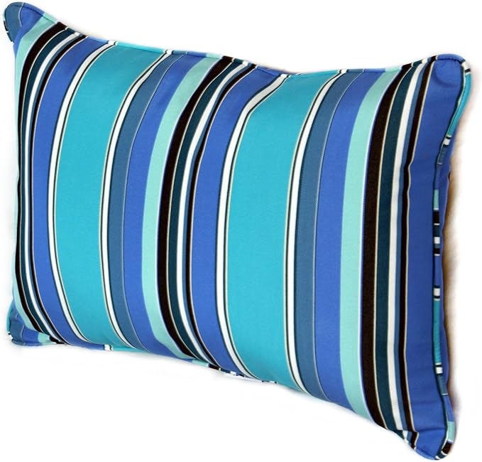 Comfort Classics 22W x 14D x 4H Sunbrella Outdoor Lumbar Pillow Inc. Made in USA (Dolce Oasis)