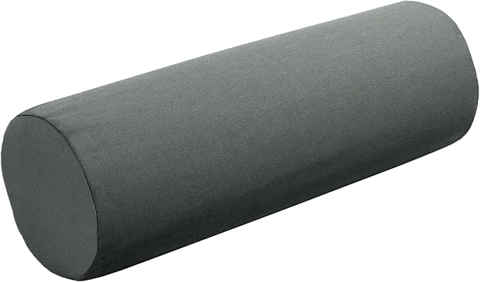 Cushion Source 20" x 6" Sunbrella Bolster Pillow, Indoor/Outdoor Decorative Support Pillow, Fade and Water Resistant, Sunbrella Charcoal