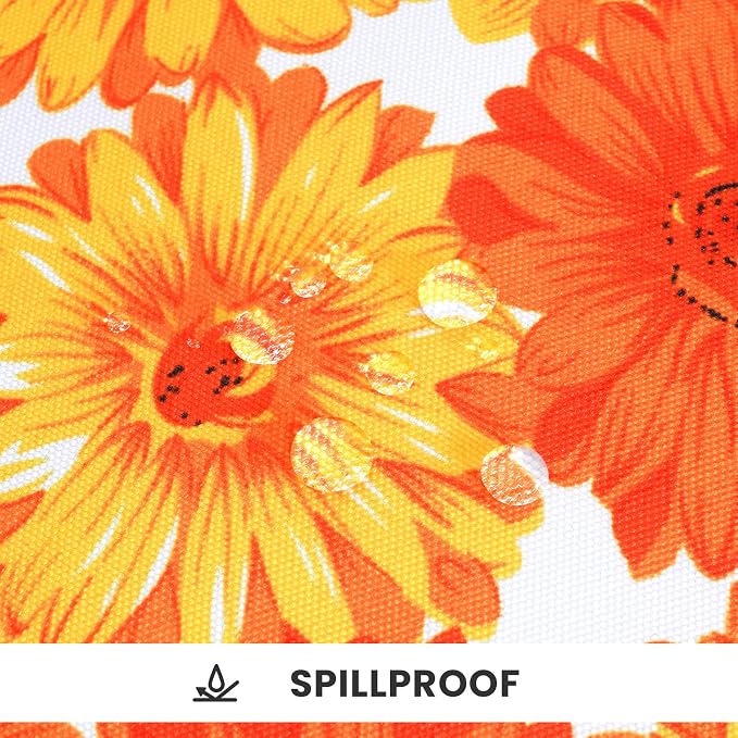 Eternal Beauty 18X18'' Set of 2 Outdoor Decorative Pillow Covers Waterproof Outdoor Pillow Covers for Spring Summer Patio Throw Pillows, 18X18 inches, Sunflower