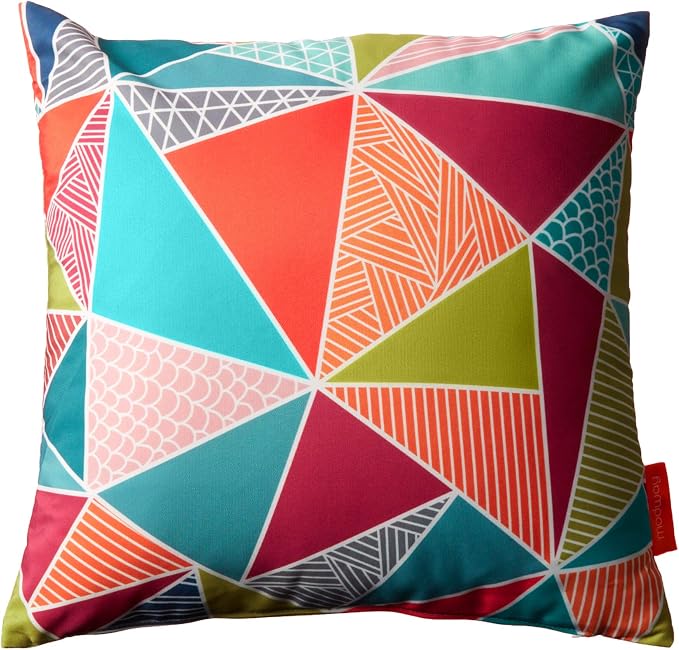 Modway Outdoor Indoor All Weather Patio Throw Pillow in Mosaic