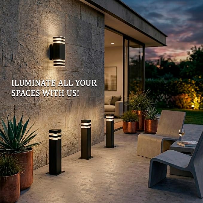 Wired Ground Lights Outdoor Waterproof IP65 Super Bright Starburst Shadow Pattern E27 Socket Light, 1 Unit Professional Heavy-Duty Ground Standing Lighting for Pathway, Driveway, Yard, Deck