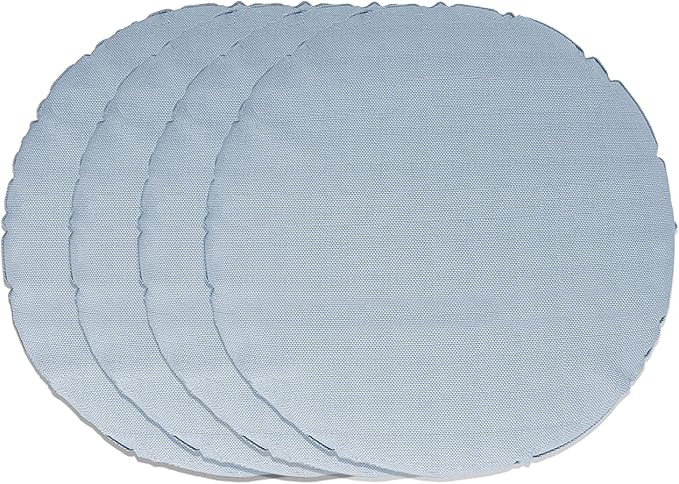 Covers & All Round Pillow Cover, Weather & UV Resistant Water Repellant Protector for Pillows Home Office Living Room Decor Chair Sofa Couch, with Zippers (44" Dia, Sky Blue)
