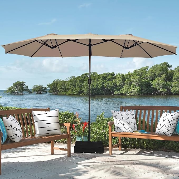 Adabana Set of 4 Outdoor Waterproof Pillow Covers 18x18 White | Modern Geometric Throw Pillows Cover Decorative Boho Pillow Covers for Patio, Garden, Porch