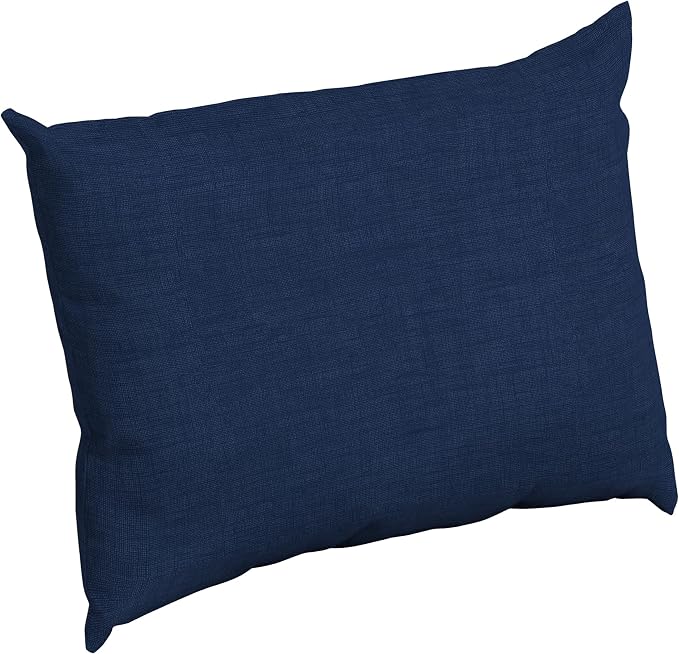 Arden Outdoor Pillow Back Cushion, 23x17, Sapphire Blue