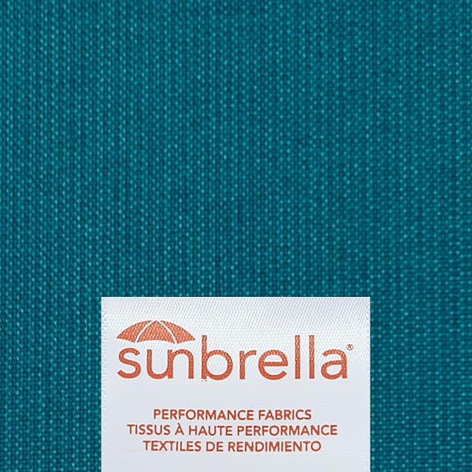 Outdoor Sunbrella Decorative Pillows with Coconut Button Pack of 4, 20" x 12" Outdoor Pillow Set for Couch Bed Throw Patio Sofa, Spectrum Peacock